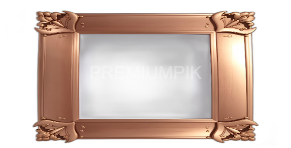Frame design on transparent background